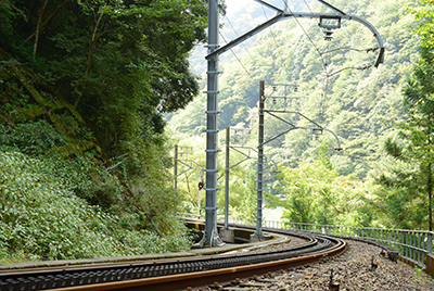 アプト区間の線路