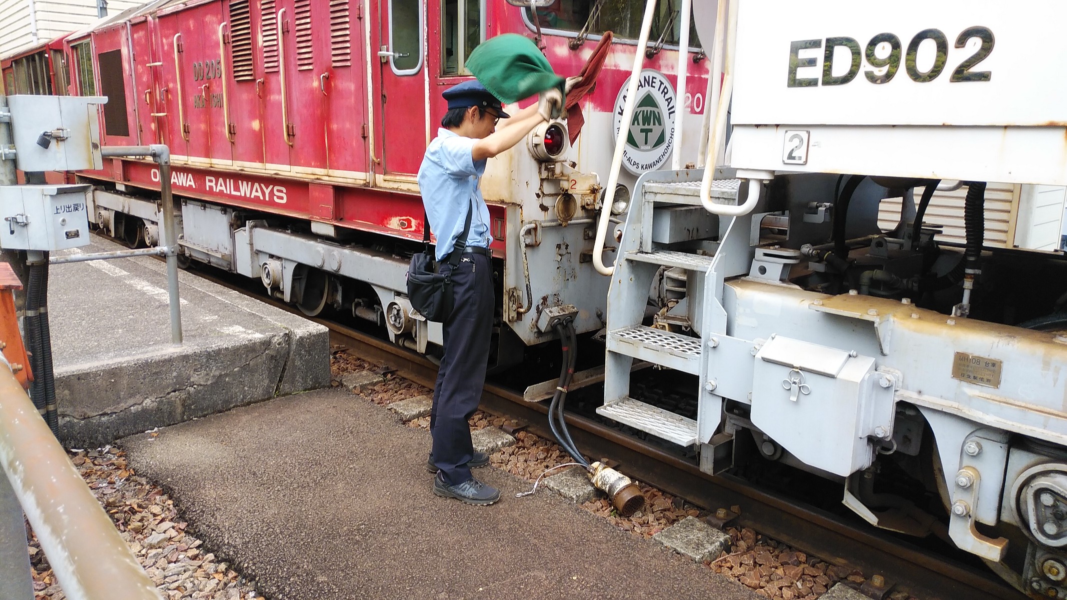 井川線の乗務員