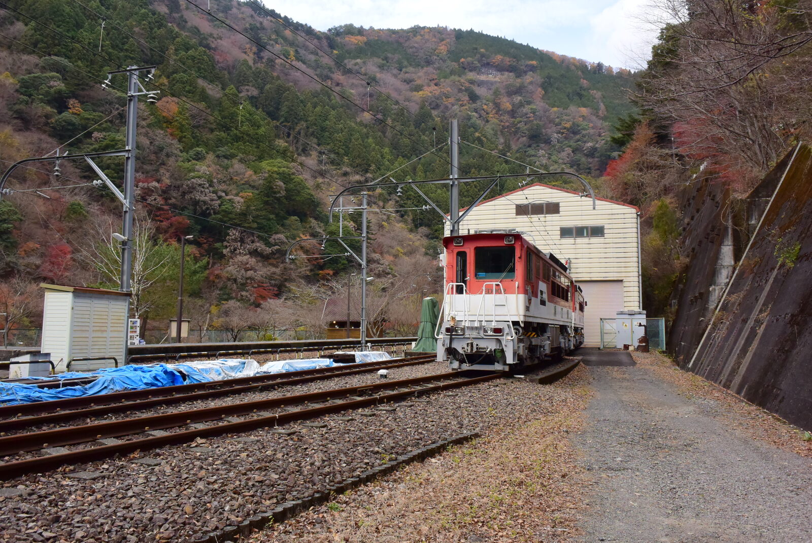 アプトいちしろ駅のアプト式電気機関車